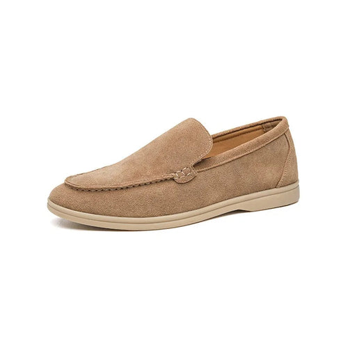 Premium Suede Loafers - Beige