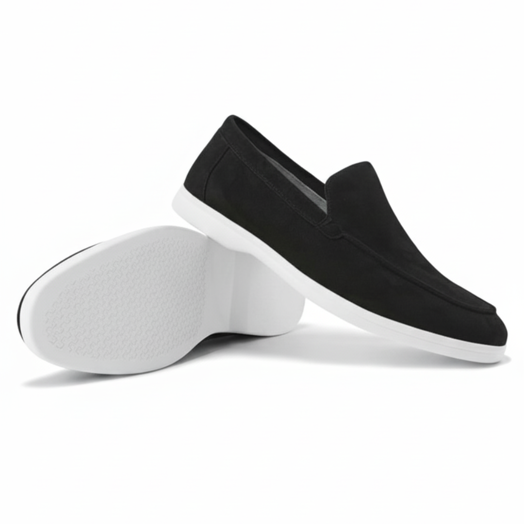 Suede Loafers Black