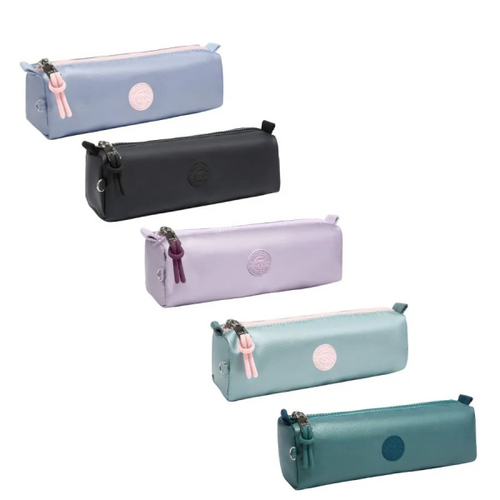 Metallic Pencil Case – Compact Zipper School & Office Organizer